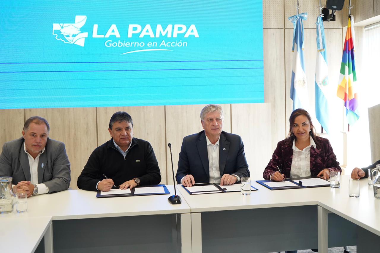La UATRE Firmó un Convenio en La Pampa para Impulsar el Trabajo Rural Registrado