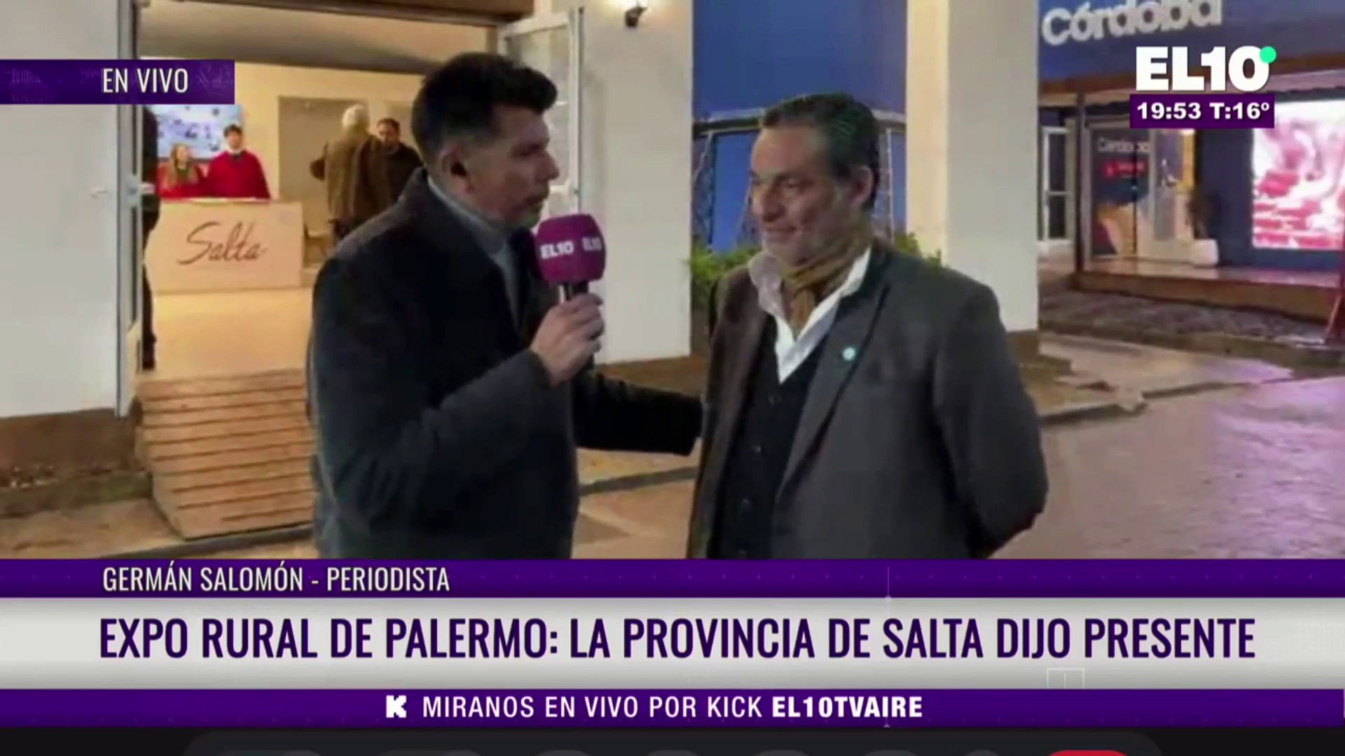 Agro24siete desde la Expo Rural 2026: En un informe especial para Canal 10, el ministro Ignacio Lupión confirmó el lanzamiento de la Expo Rural Salteña